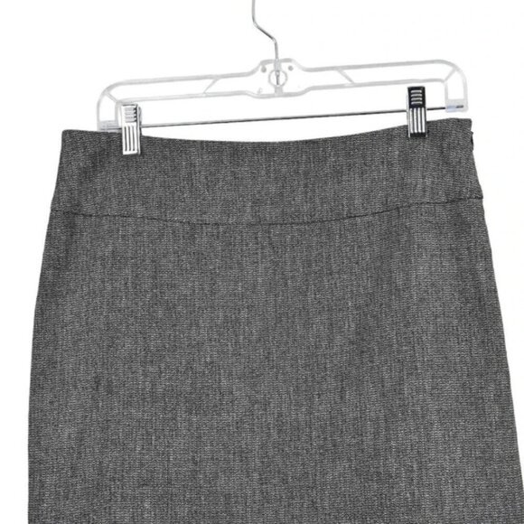 Tristan Wool Blend Trumpet Midi Skirt Gray Size 8 - Picture 4 of 11